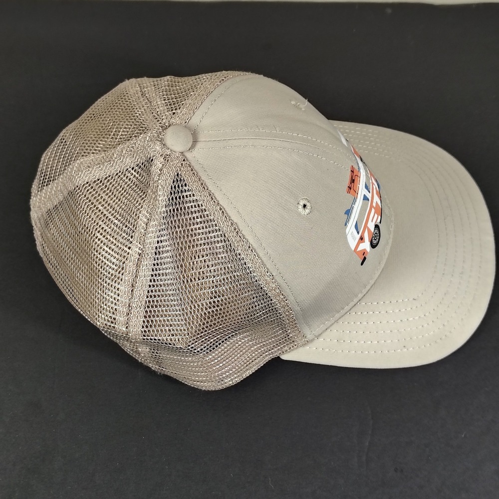 YETI Hat Cap Snapback Tan Orange Mesh Trucker Van Graphic One Size Womens - Picture 4 of 11